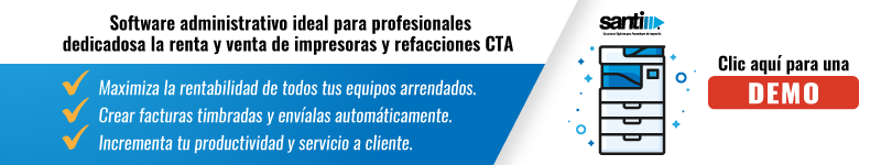 sistema administrativo para renta de impresoras