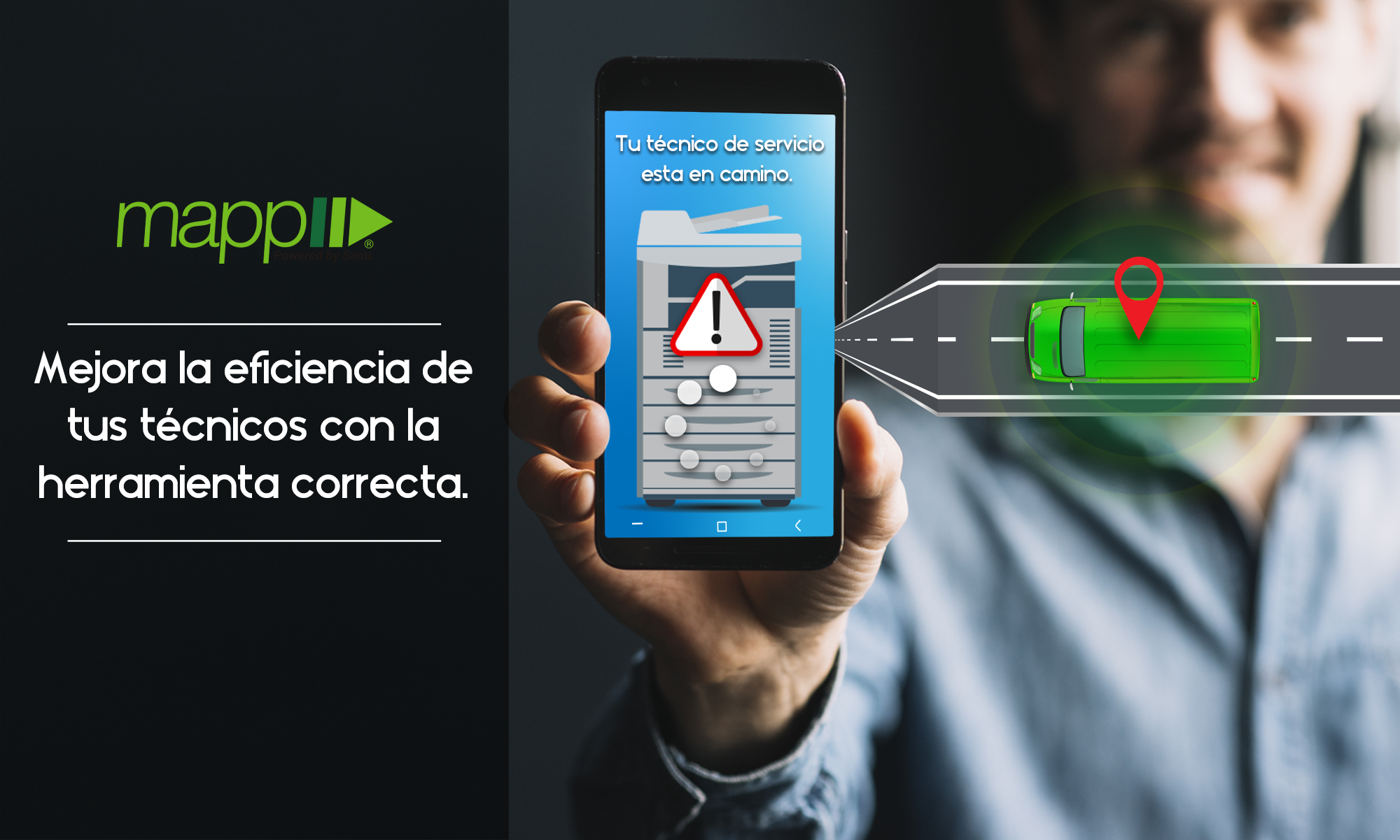 Con esta aplicación ubicarás a tus técnicos para impresoras