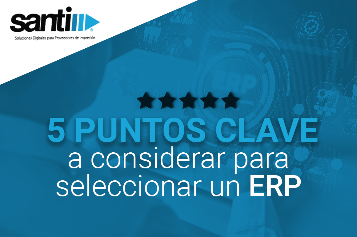 5 puntos clave a considerar para seleccionar un ERP