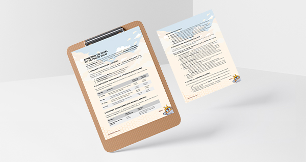 Plantilla descargable nivel de servicio